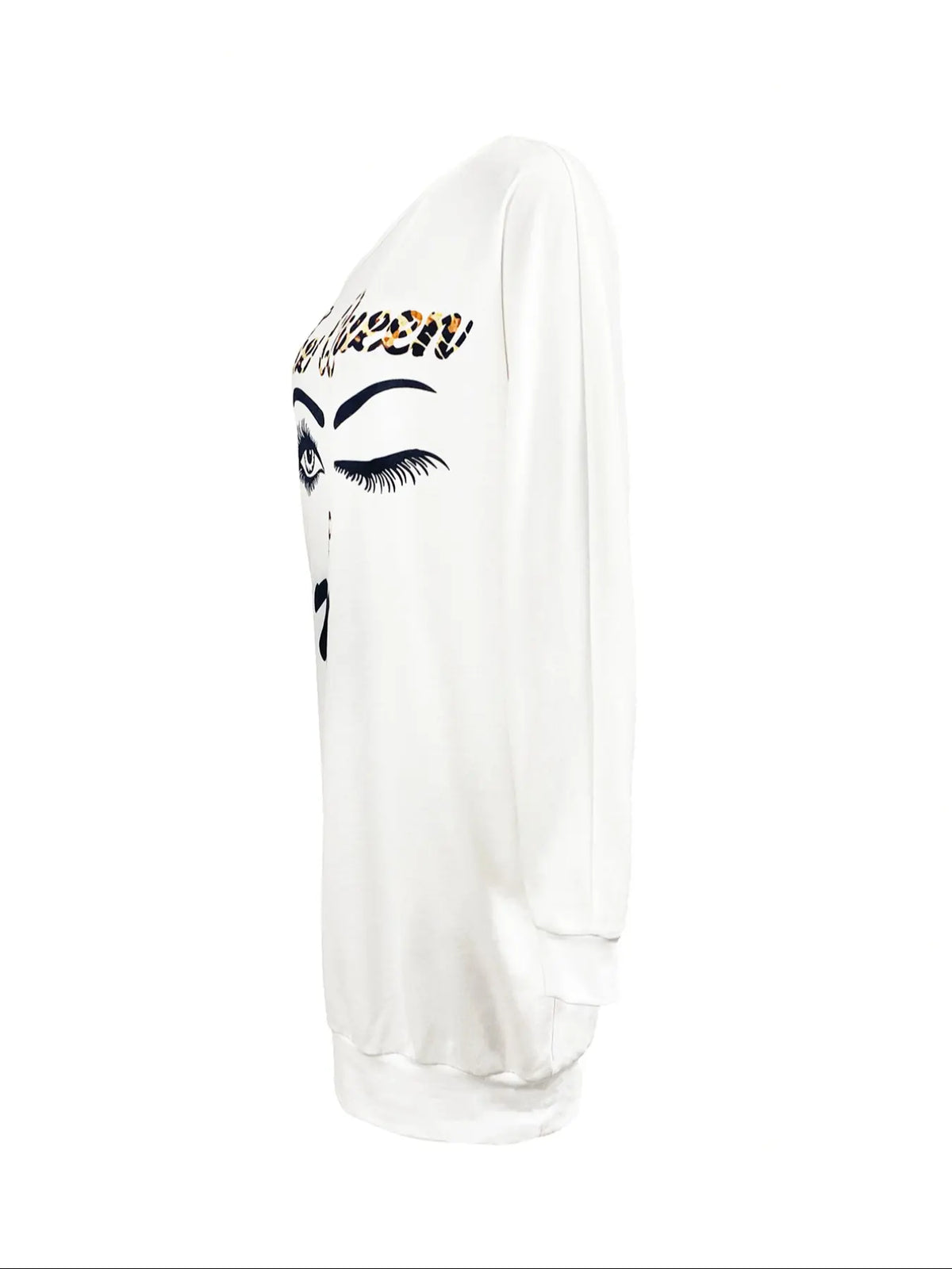 Women's Fashion Graphic Playing Card Print Drop Shoulder Dress, Casual Style One Shoulder Fitted Short Dress for Daily Outdoor Wear, Women's Statement Dress for Spring & Fall, Casual Chic Dress