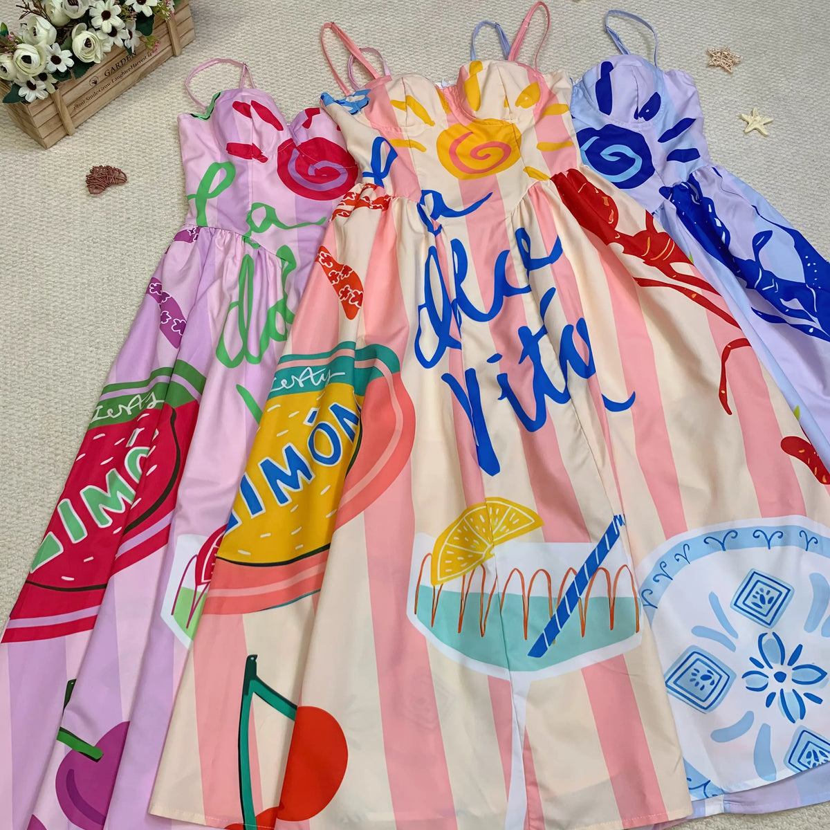Women's Strapless Non-Stretch Polyester 2-Piece Coordinate Set - Sweet Pop Art Design, Princess Style, French Phrases, Top & Shorts, Spring Casual Beach Outfits
