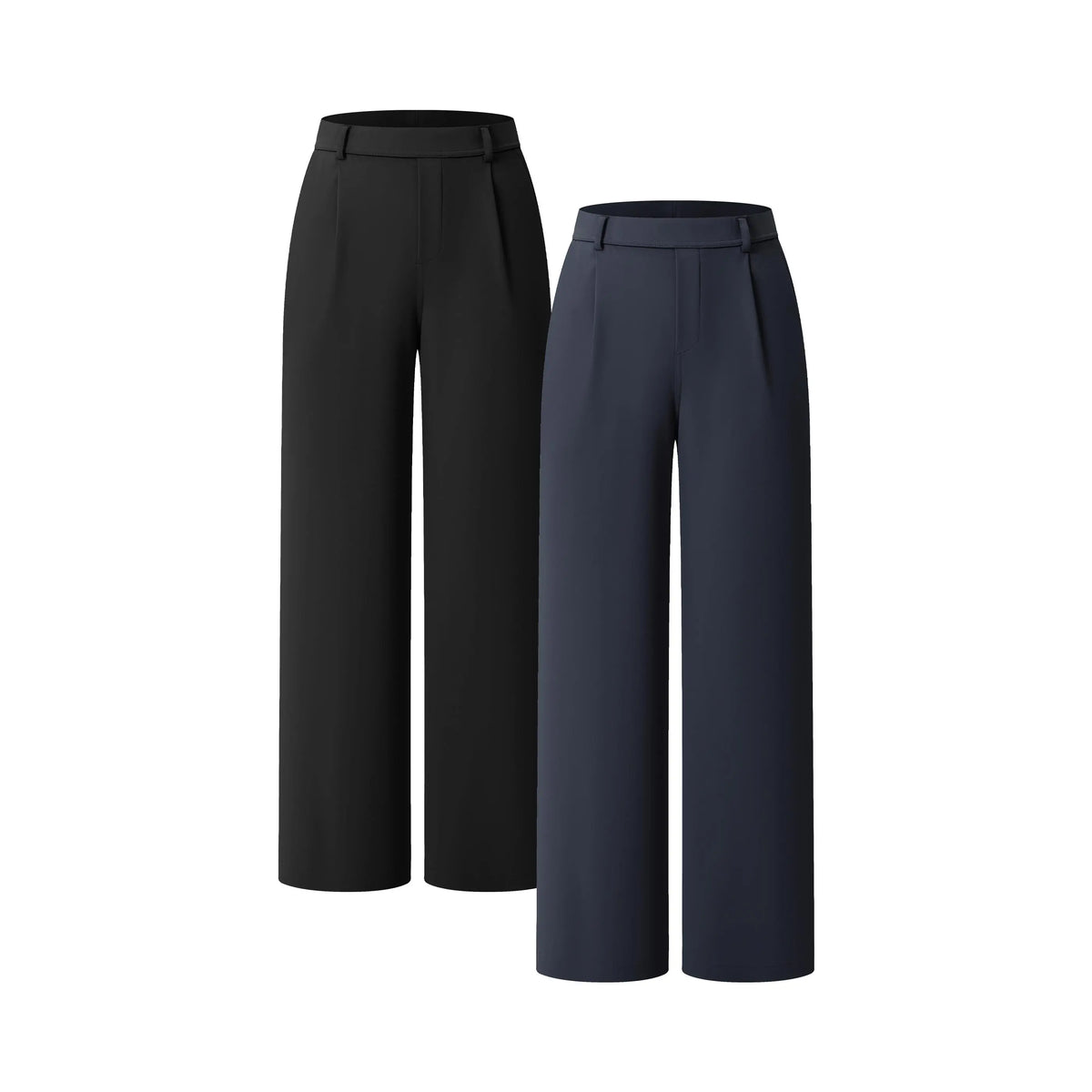 Halara 2-Piece Flex High Waisted Plicated Side Pocket Straight Leg Work Pants Set #BackToSchool