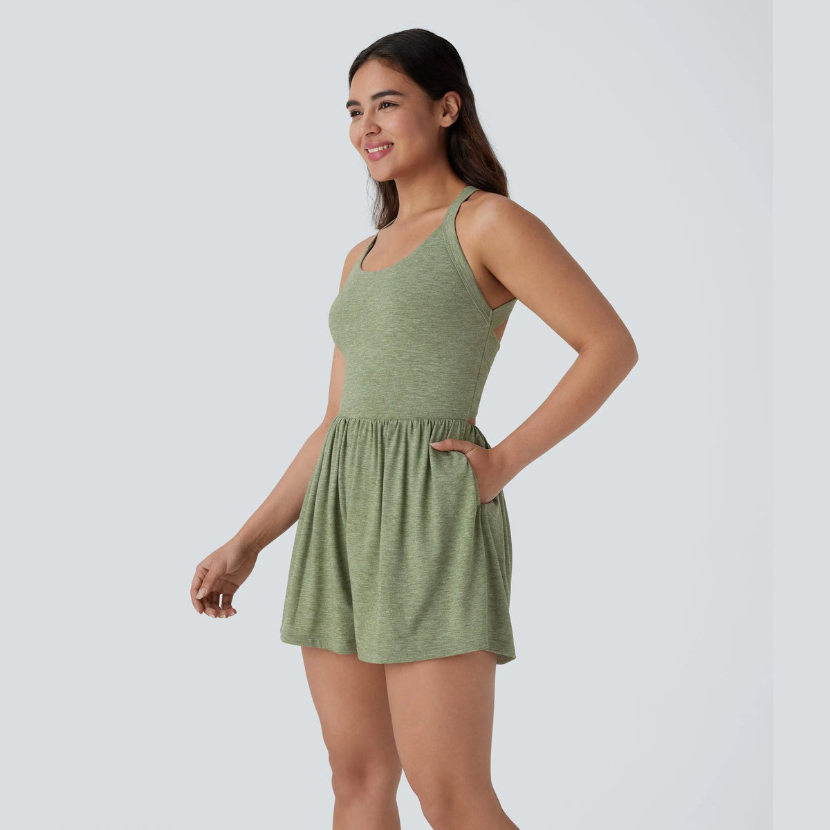 Halara Pocket 2-in-1 Romper-Easy Peezy Edition